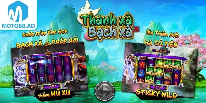 Thanh Xà Bạch Xà MOTO88 Trải Nghiệm Quay Hũ Kịch Tính 1 Tổng quan trò chơi thanh xà bạch xà MOTO88