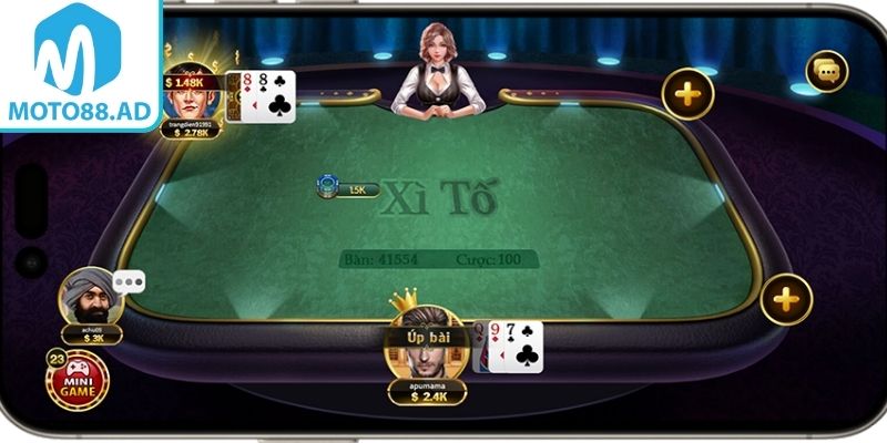 Giới thiệu game Xì tố Moto88
